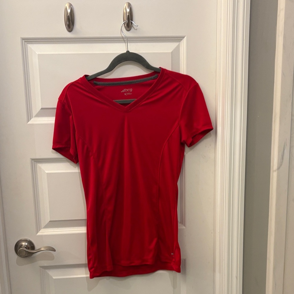 BCG Women's Red Short Sleeve Tee